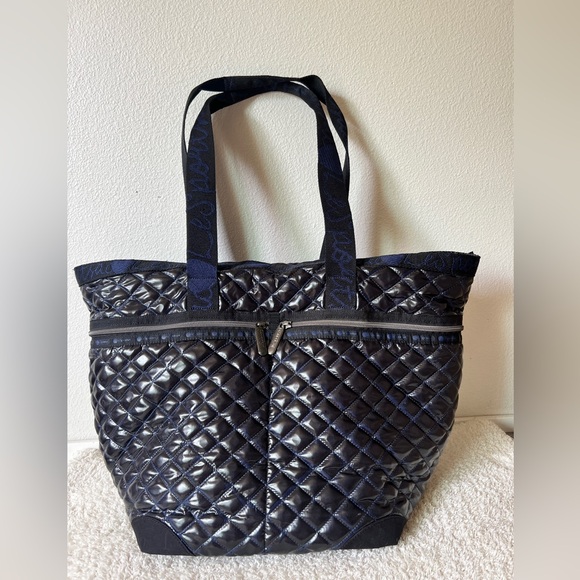 LeSportsac Alber Elbaz Tote Bag Navy Quilted - Picture 1 of 7